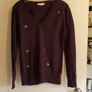 Medium, New York & Company Violet Sweater